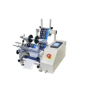 Semi Automatic Rotary Paper Can Labeling Machine Automatic Sticker Labeling Machine Round Manual Labeling Machine