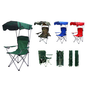 Logotipo personalizado portátil sombrilla plegable sillas de <span class=keywords><strong>playa</strong></span> al aire libre jardín Picnic ligero Camping pesca silla con dosel - Product Image 1