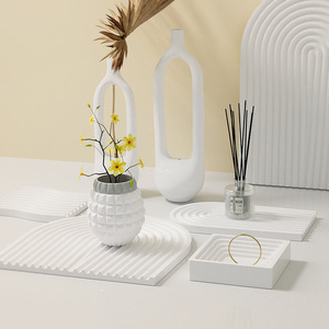 Molde de silicona geométrico para resina epoxi, bandeja de exhibición de velas, forma de terraza ondulada, soporte para hacer pasteles, cumpleaños, bodas - Product Image 1