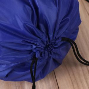 ColorBlocked Polyester Drawstring Bag <b>for</b> Fitness Gear with Mesh Design and Customized Advertisement Printing - Product Image 4