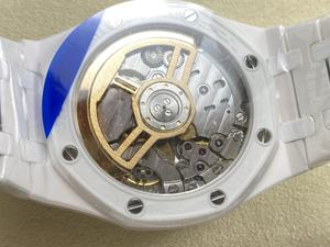 Nouvelle super qualité mécanique lumineuse 41mm APS usine 4302 mouvement 15500 montre en céramique blanche saphir étanche - Product Image 5