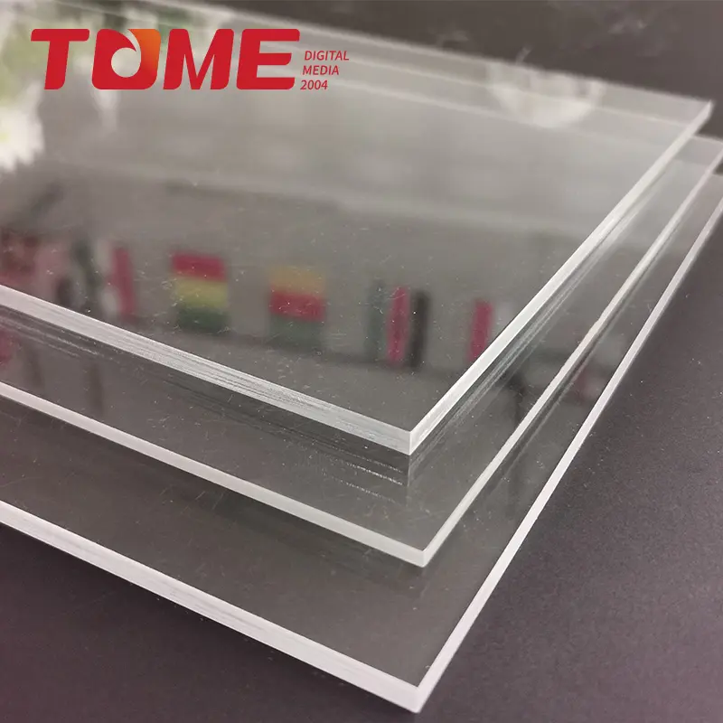 Lastra acrilica trasparente estrusa in perspex trasparente in plexiglass pmma di diverso spessore