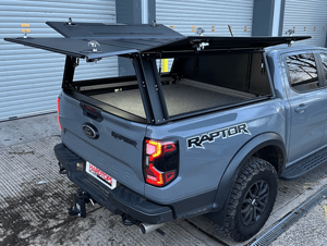 Capot en aluminium 4x4 noir pour pick-up <span class=keywords><strong>Ford</strong></span> <span class=keywords><strong>Ranger</strong></span>/<span class=keywords><strong>Raptor</strong></span> T6/T7/T8, toit rigide, coque de camping anti-poussière - Product Image 3