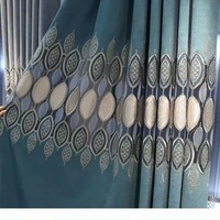 Rideaux Voilages Brodés de Feuilles Nordiques Évidées, Design Simple Élégant et Luxe Léger pour Salon Haut de Gamme, Chambre et Villa