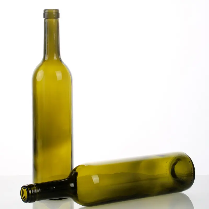 Импортная прозрачная 470 г Вес круглой формы 375 мл 500 мл 750 мл стеклянная бутылка вина пустой винный ликер водка бренди виски