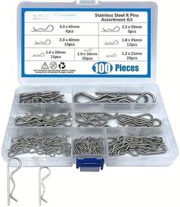 Goupilles fendues à ressort en acier inoxydable 304 316 DIN94 GB 91 de haute qualité - Product Image 1