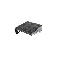 Fabrication sur mesure de tôles usinées CNC avec électroérosion à fil et brochage pour boîtiers de racks d'amplificateurs - Plaque en acier inoxydable