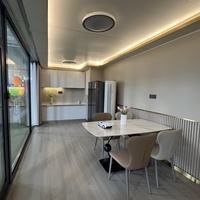 Maison conteneur intelligente préfabriquée et mobile, villa capsule portable, mini-cabane modulaire mobile extensible de 20 pieds