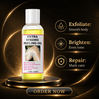 Huile exfoliante extra forte pour le corps et le visage, huile de soin exfoliante pour aider à éliminer les cellules mortes de la peau pour une peau lisse