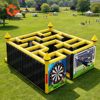 Labyrinthe gonflable géant de haute qualité pour enfants et adultes, équipement de jeu gonflable commercial pour aire de jeux extérieure, location
