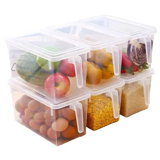 Mutfak temizle saklama kutusu mühürlü ev düzenleyici plastik saklama kutusu gıda buzdolabı saklama kutusu es
