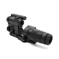Lunette de visée point rouge M5 en aluminium de haute qualité avec combinaison grossisseur 1x vers 3XMAG-1 pour la chasse tactique en extérieur
