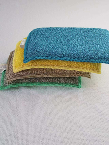 Éponge de nettoyage de cuisine carrée en polyester, écologique et de haute qualité, anti-rayures et résistante aux taches, tampon <span class=keywords><strong>à</strong></span> récurer la <span class=keywords><strong>vaisselle</strong></span> - Product Image 3