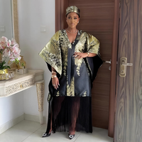 Robes Kaftan Africaines Traditionnelles Élégantes avec Strass, Robe Boubou de Luxe Taille Unique pour Femmes