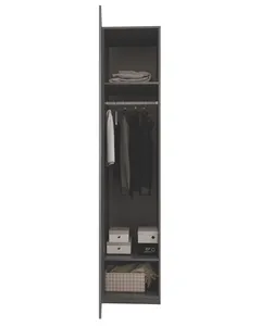 Factory modern bedroom furniture clothes storage closet aluminum eco-friendly open doors drawers children baby wardrobe cabinet