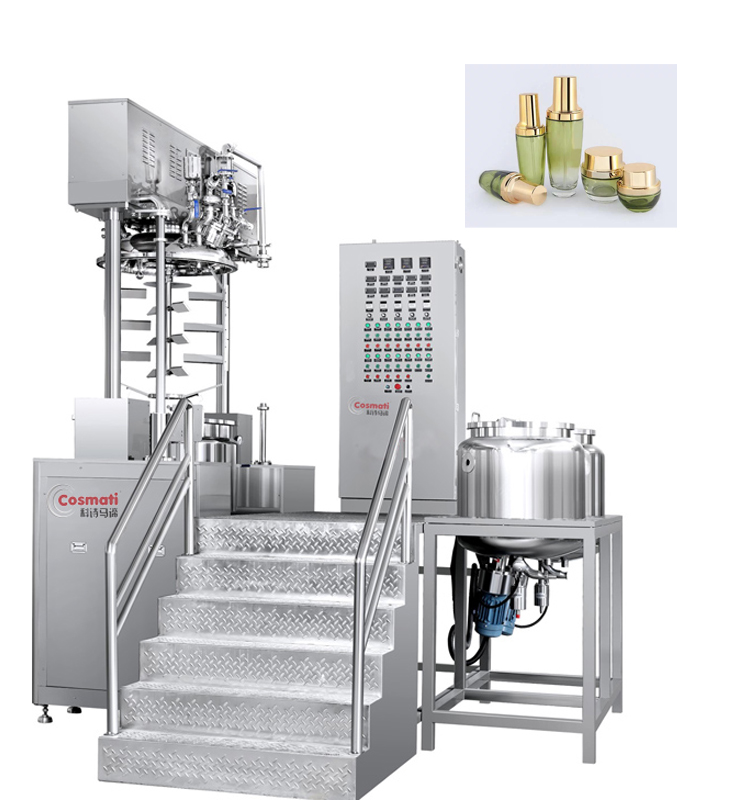 Cosmetic Ointment vacuum homogenizing emulsifying  emulsifier mixer