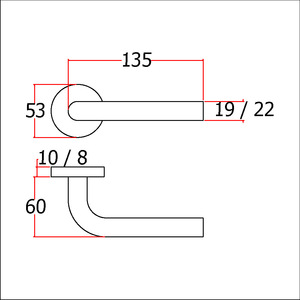 ฮาร์ดแวร์หน้าต่างล็อคประตูหน้าประตูสแตนเลสล็อคคันโยกจับล็อคประตูไม้หลักและจับเทคโนโลยีชั้นนำ - Product Image 4