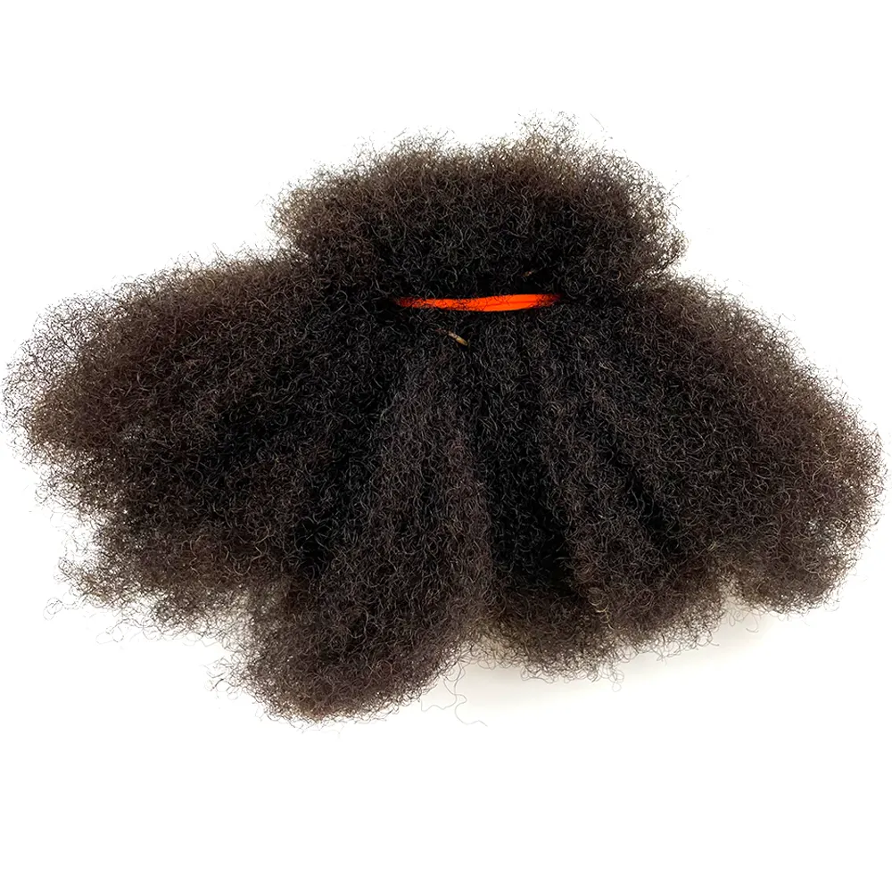 Allocs Hair afro kinky curly human hair bulk wholesale human remy bulk human hair for braiding