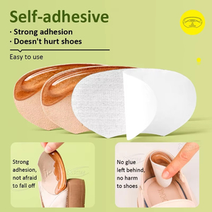 Autocollants en gel pour talons hauts pour femmes, protège-talons anti-frottement, semelles intérieures, patchs de soin des pieds pour soulager la douleur - Product Image 4