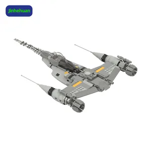 MOC Battle Aircraft N-1 Fighter Bausteine Kit für Naboo Space Wars Flugzeug Ziegel Modell Spielzeug für Kinder Geburtstags geschenke