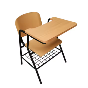 Silla de Escritorio Escolar de Madera Clara de una Pieza con Tablero de Escritura, Ideal para Aulas y Centros de Capacitación - Product Image 2