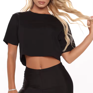 T-shirts de créateur 100% coton biologique T-shirts pour femmes t-<span class=keywords><strong>shirt</strong></span> en gros Chine T-<span class=keywords><strong>shirt</strong></span> pour femmes T-shirts pour femmes T-shirts pour femmes - Product Image 5