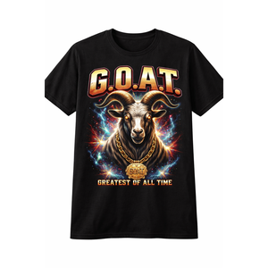 Camiseta gráfica G.O.A.T Greatest Of All Time, camiseta unisex de estilo urbano, S-3XL - Product Image 1