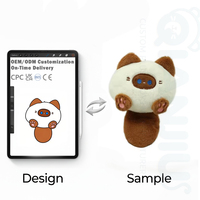 Porte-clés en peluche chat qui couine, en coton PP, pendentif en peluche chat de style coréen, porte-clés chat qui couine, cadeau pour couple