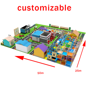 Tùy chỉnh sân chơi trong nhà vai trò Playhouse cho trẻ em mềm bằng gỗ và nhựa xây dựng với chức năng leo núi - Product Image 4