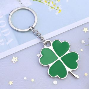 Porte-clés en métal personnalisé en gros, motif trèfle ou plante de cactus artificielle, support de clés de voiture pour cadeau créatif, commandes en gros - Product Image 2