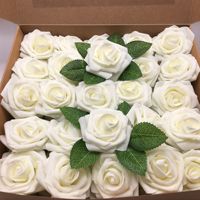 Roses Artificielles Douces au Toucher en Mousse 8cm
