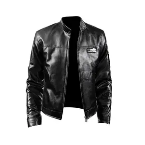 エバーランドOEMメンズレザージャケットchaqueta de primavera casaco masculino chaquetas-Juvenil giacca moto