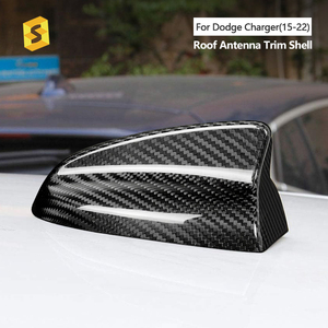 Cubierta Decorativa para Antena de Techo de Fibra de Carbono Real para Charger 2015-2022 - Product Image 2