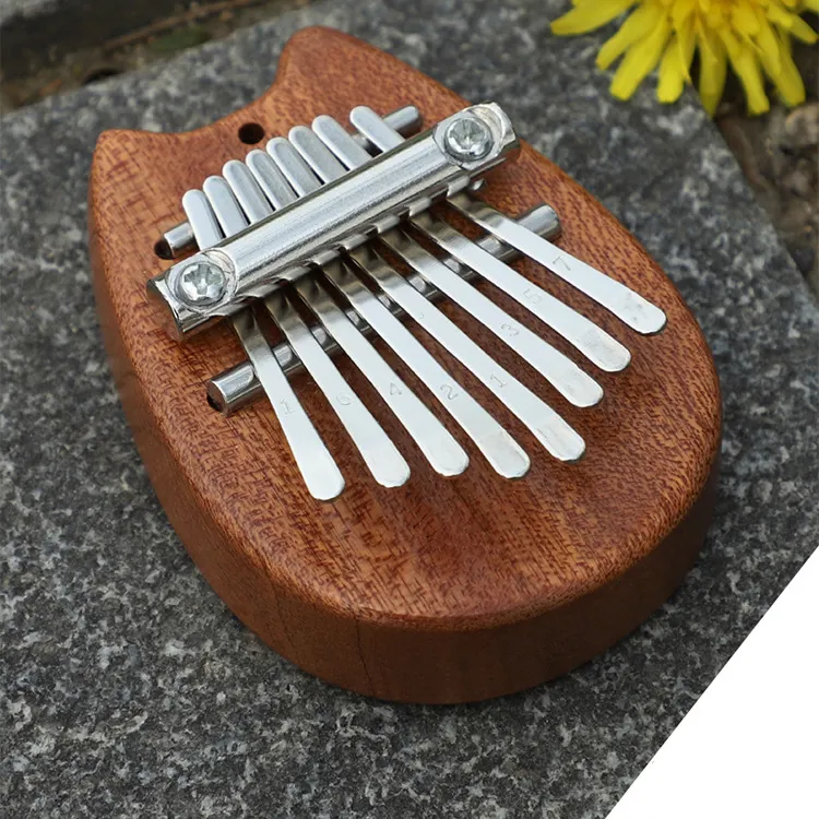 Mini 8 Key Cute Thumb Piano Zubehör Anhänger Geschenk Anfänger Tragbare Tastatur Musik Neuheiten und Geschenke 8Key Thumb Piano