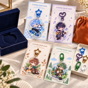 Porte-clés personnalisés en acrylique transparent avec personnage d'anime, découpés sur mesure, OEM ODM - Product Image 2