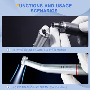 <span class=keywords><strong>Foshan</strong></span> Is Tandheelkundig Handstuk Voor Kliniek Fabrieksprijs 1: 5 Contra Hoek Drievoudige Waterspray Lage Snelheid Handstukken Met Led - Product Image 4