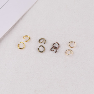 Anneau en fer ouvert 1,5x10mm épaissi pour la fabrication de bracelets, bijoux DIY, cercle de connexion, anneau en C, accessoire métallique plaqué - Product Image 2