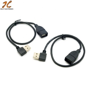 Cable Adaptador de Extensión USB 2.0 Macho a Hembra en Ángulo de 90 Grados, <span class=keywords><strong>Cobre</strong></span>, 0.5M/1M, Conector Negro de Alta Calidad - Product Image 6