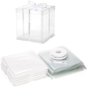 Tamaños personalizados Nuevo estilo Boda Fiesta de cumpleaños Caja de pastel transparente Rectángulo Pequeña caja de pastel transparente - Product Image 5