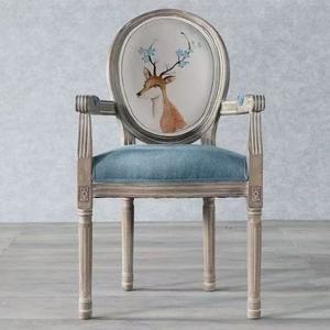 Sedie da Pranzo in Rovere Massiccio Stile Europeo Moderno con Finitura Anticata, <span class=keywords><strong>Nuovo</strong></span> Design Cinese, Arredamento per Casa, Ristorante, Caffetteria e Tempo Libero - Product Image 6