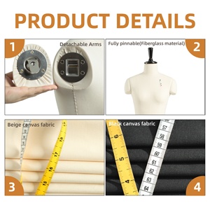 <span class=keywords><strong>Mannequin</strong></span> de <span class=keywords><strong>couture</strong></span> professionnel Beifuform pour femme, taille US 8MS, pour la confection, le drapage et la <span class=keywords><strong>couture</strong></span>, torse de <span class=keywords><strong>mannequin</strong></span> à aiguilles pour modistes - Product Image 2