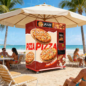 Distributeur automatique de nourriture et de pizzas à écran tactile avec paiement par billets et pièces, livraison rapide - Product Image 2