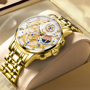 Orologio da Uomo JHT in Acciaio Inossidabile, Impermeabile, al Quarzo, con Quadrante a Lancette e Design Traforato, Tendenza del Momento - Product Image 4