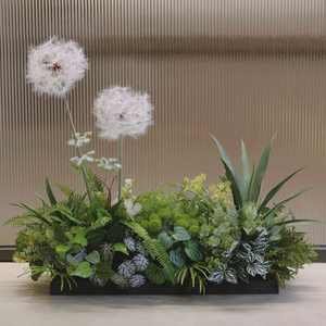 Fleurs artificielles en soie PVC Dongguan Dream Castle, petit bouquet de fleurs de fond pour aménagement paysager, décoration intérieure et accessoires de mariage - Product Image 1