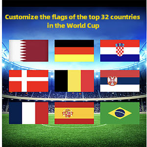 Venta Directa de Fábrica, Bandera de Qatar de 90 * 150 cm, Bandera de <span class=keywords><strong>Rusia</strong></span>, Top 32 Fábricas - Product Image 6