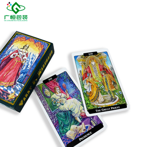 Thẻ Bài Oracle Chất Lượng Cao In Tùy Chỉnh Dễ Thương Thẻ Vàng Lá Dập Phù Thủy Tarot Với Sách Hướng Dẫn - Product Image 4