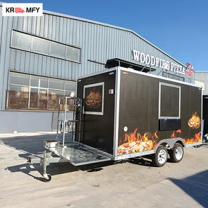 Camion de restauration mobile, remorque, barbecue, grillades, bonbons, snacks, restauration de rue, équipement de cuisine extérieure, hot-dogs - Product Image 4