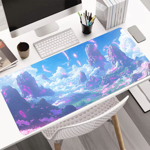 कस्टम बड़े माउस पैड पूर्ण रंग सबलिमिनेशन वाटरप्रूफ सिलाई किनारे रबर डेस्क चटाई कीबोर्ड माउस पैड - Product Image 3