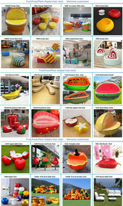 ชุดเก้าอี้กระถางดอกไม้สำหรับตกแต่งแนวศิลปะ Y822ห้างสรรพสินค้านั่งรอม้านั่งไฟเบอร์กลาสกลางแจ้งเฟอร์นิเจอร์อื่นๆสำหรับลานบ้าน - Product Image 5