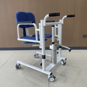 Chaise de <span class=keywords><strong>transfert</strong></span> pour patients handicapés avec roues <span class=keywords><strong>Lit</strong></span> pour personnes <span class=keywords><strong>âgée</strong></span>s Capacité de 150 kg Léger Pliable Réglable - Product Image 6